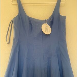 STAUD - WELLS DRESS IN CORNFLOWER